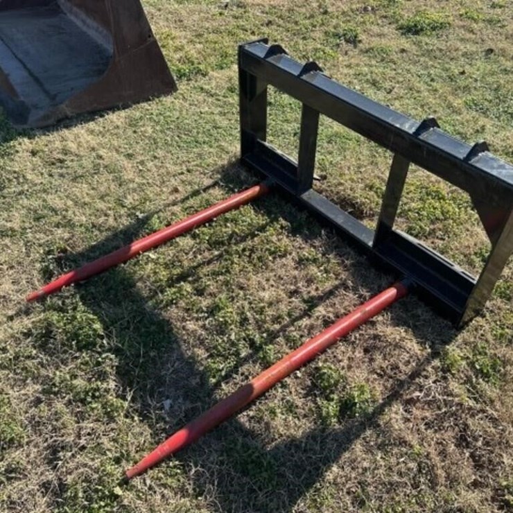 Skidsteer Hay Spike Attachment