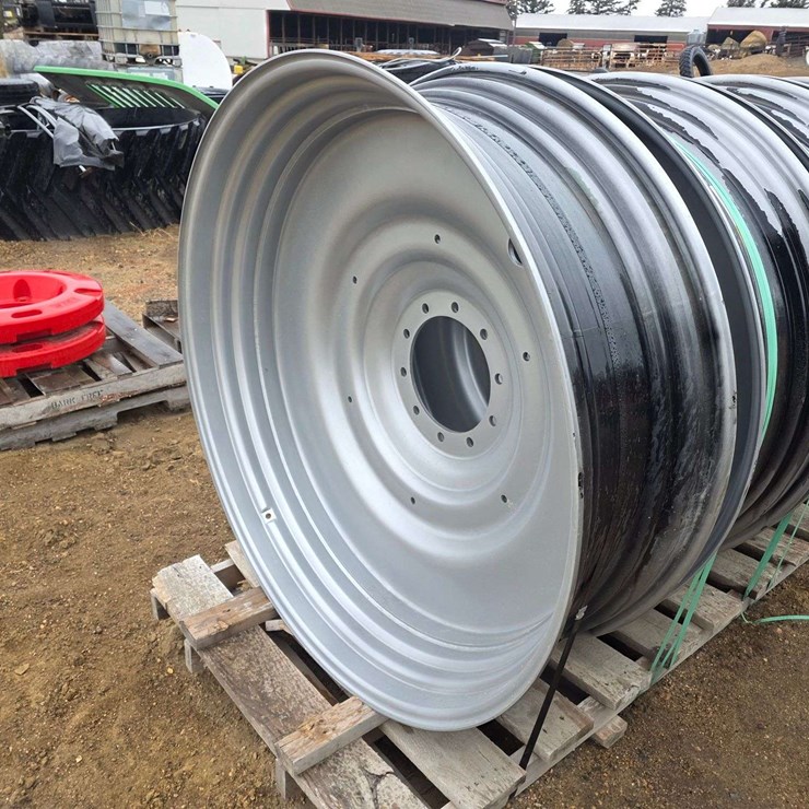 (2) 15 x 50 - 10 Bolt Silver Dual Rims