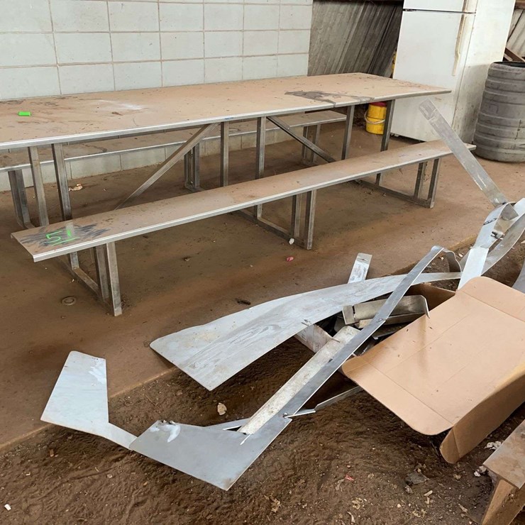 Stainless Picnic Table, 10'