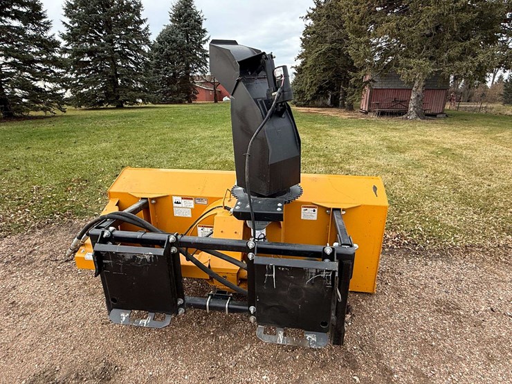 lorenz-6’-skid-loader-mounted-snow-blower,-electric-turn-and-spout,-dual-auger,-has-hoses-and-ends,-image-5