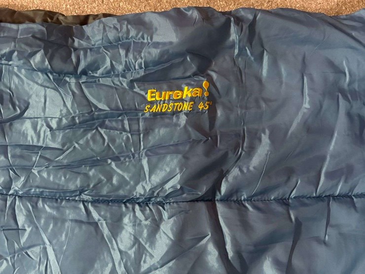 tent-and-sleeping-bag,-ozark-trail-junior-dome-tent,-6’-x-5’,-used-once,-eureka-sandstone-45-sleepin-image-6