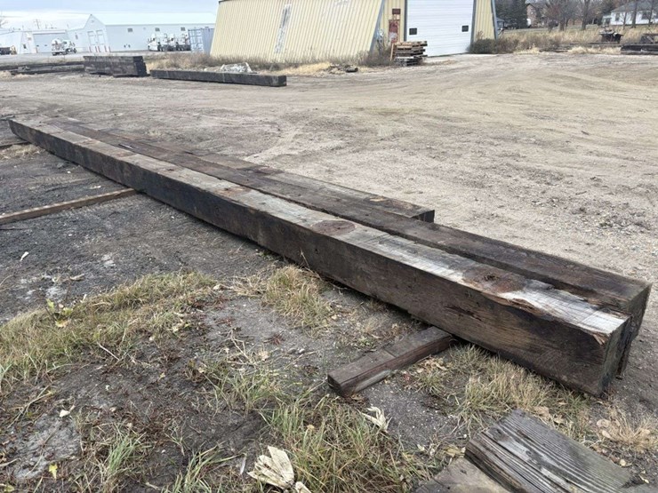 (3)-12”x12”-creosote-treated-wood-beams,-(1)-is-approx-32’,-(2)-are-approx-39’,-h-image-5