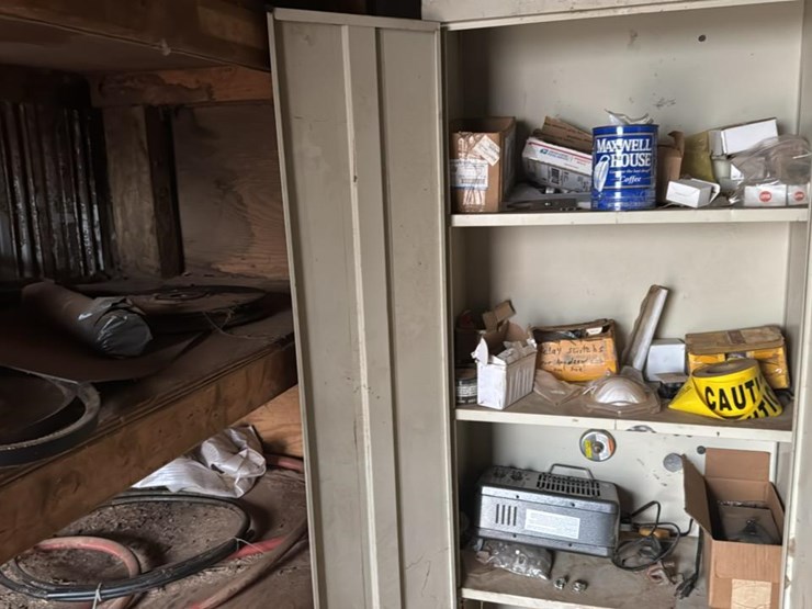 #135-•-metal-cabinet-with-headsaw-parts-image-1