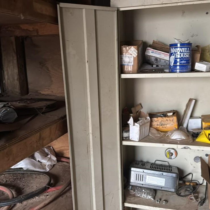 #135 • Metal Cabinet with Headsaw Parts