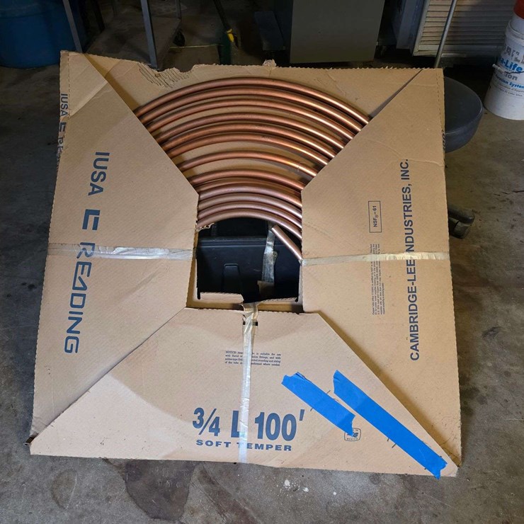 (1) Full Roll of Soft Temper Copper, ¾” x 100’