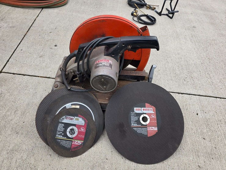 makita-model-2414-–-35mm-portable-chop-cut-off-saw,-comes-with-misc-blades-image-6