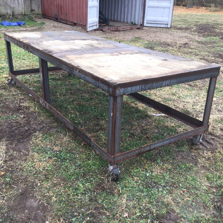 #4799 • Metal Work Table: Location: W2486 Smies Rd, Oostburg, WI 53070