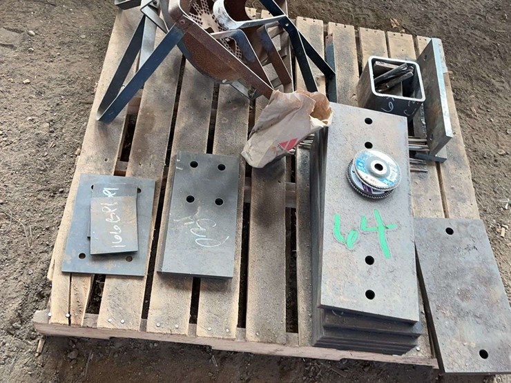 pallet-steel,-(2)-buckets-of-lead-image-2