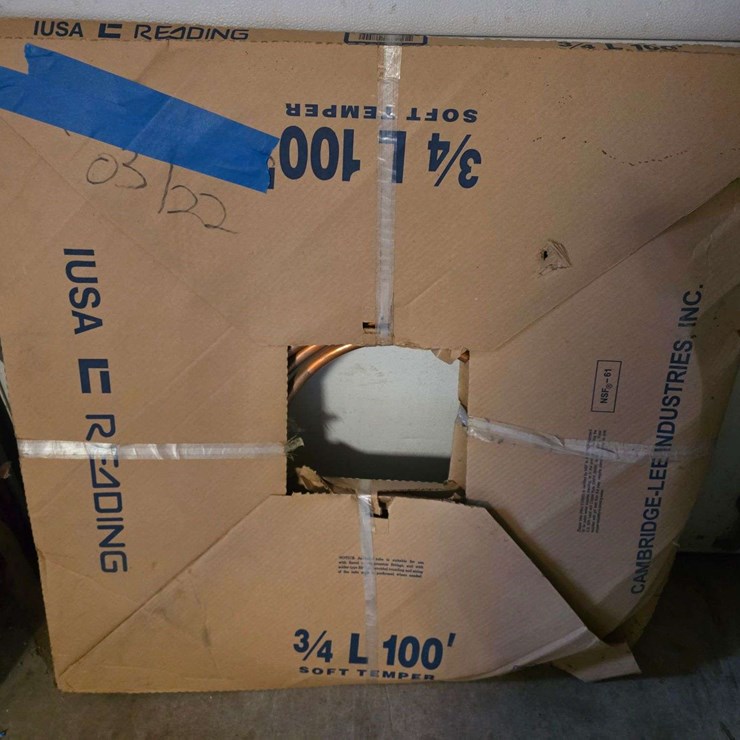 (1) Full Roll of Soft Temper Copper, ¾” x 100’