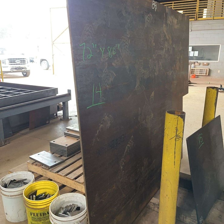 72" x 80" x 1/2 Steel Plate