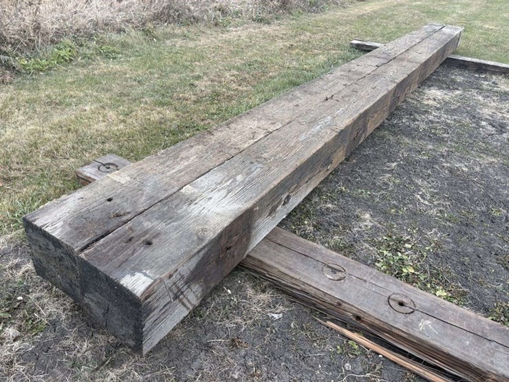 (2)-12”x12”x26’-approx-creosote-treated-wood-beams,-a-image-6