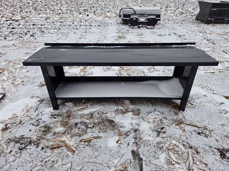 kc-90"-long-metal-workbench-with-bottom-shelf-new.-this-item-is-located-in-south-dakota,-therefore-s-image-1