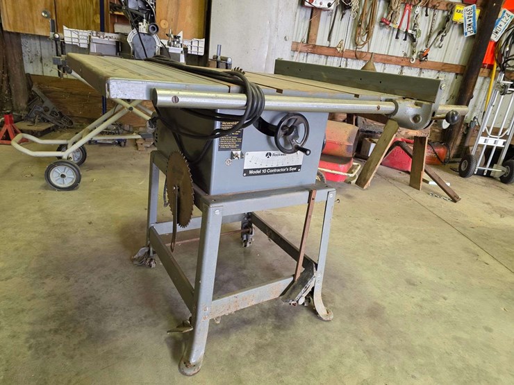 rockwell-model-10-contractors-saw,-1.5hp-with-an-assortment-of-blades-image-4