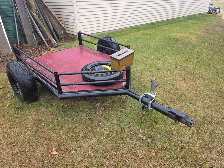 2-wheel-trailer,-bed-measures-51”-x-56”-with-approx-20”-v-front,-wheel-jack,-front-tool-box,-14”-tir-image-2