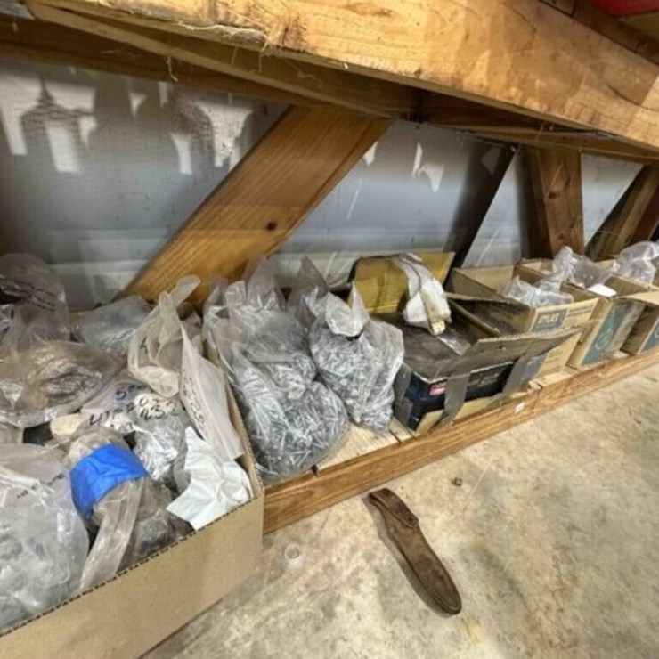 Contents of Shelf- assorted screws & fasteners