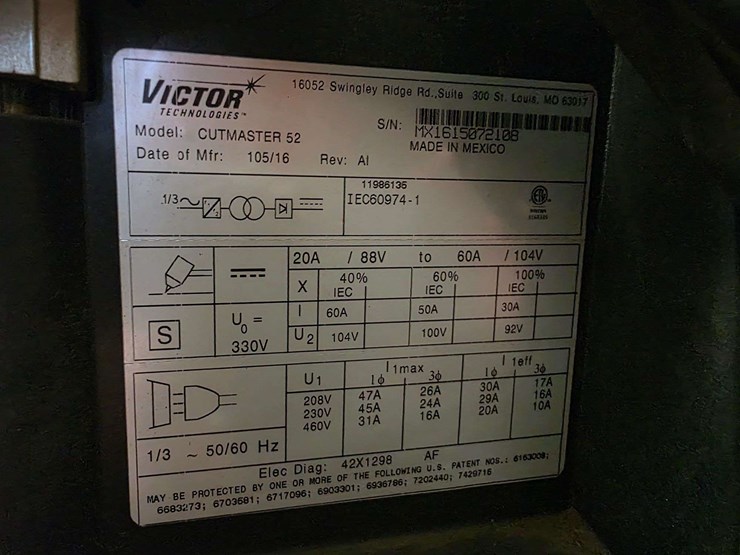 victor-thermal-dynamics-plasma-cutter,-model:-cutmaster-52-image-5