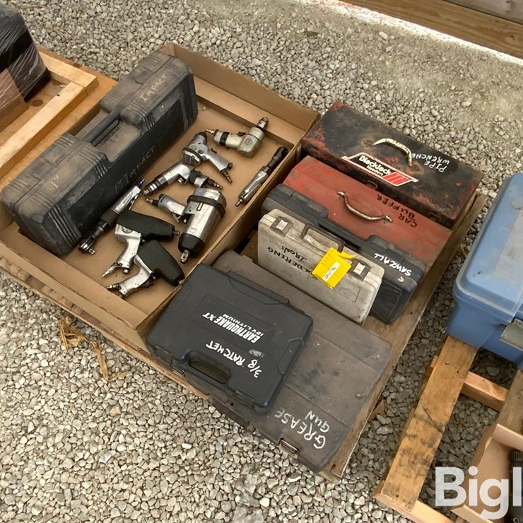 Pallet Of Air Tools & Tool Boxes