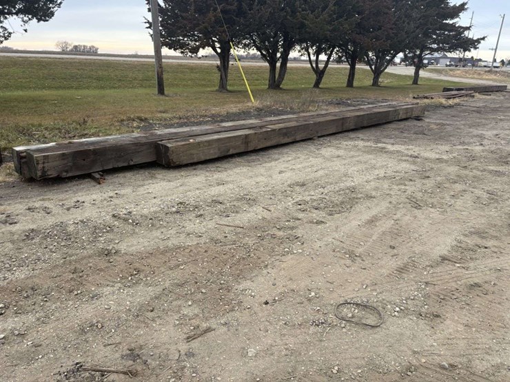 (3)-12”x12”-creosote-treated-wood-beams,-(1)-is-approx-32’,-(2)-are-approx-39’,-h-image-2