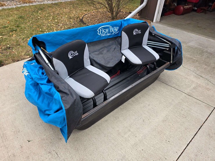 clam-yukon-fish-trap-by-dave-genz-2-person-portable-fish-house,-sled-and-flip-up-style,-folding-seat-image-15