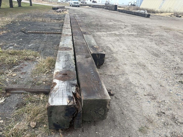 (3)-12”x12”-creosote-treated-wood-beams,-(1)-is-approx-32’,-(2)-are-approx-39’,-h-image-4