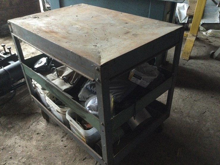 #4780-•-(3)-shelf-steel-cart:-location:-w2486-smies-rd.,-oostburg,-wi-53070-image-2