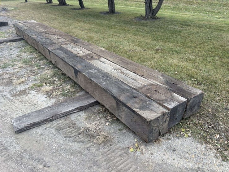 (3)-12”x12”creosote-treated-wood-beams,-(2)-are-26’-approx,-(1)-is-24’-approx,-g-image-2