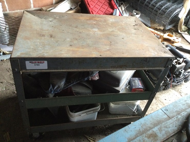 #4780-•-(3)-shelf-steel-cart:-location:-w2486-smies-rd.,-oostburg,-wi-53070-image-1