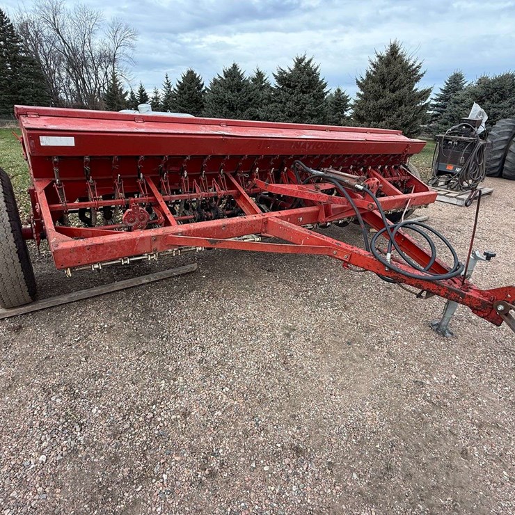 International 172 Grain Drill with Grass Seeder, 6” Spacing with Hitch and Hydraulic Plumbing