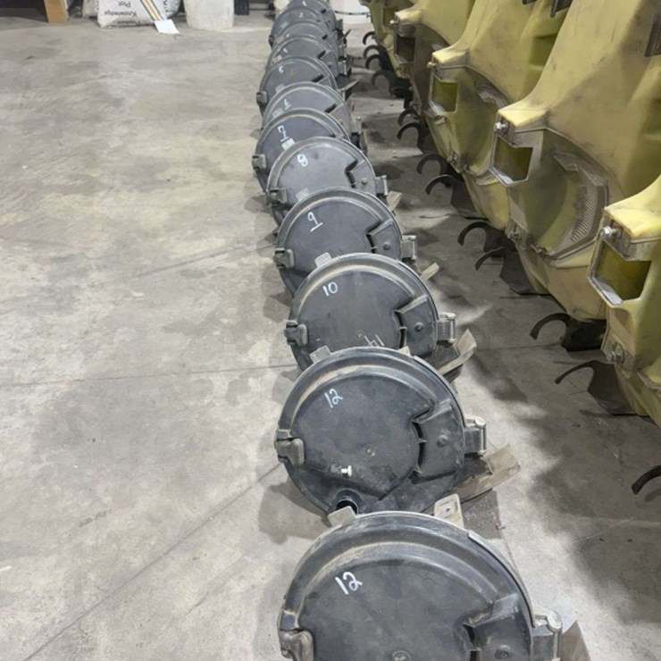 (12) John Deere Box E-set Meters, Come with Corn Plates, Buying All for One Money