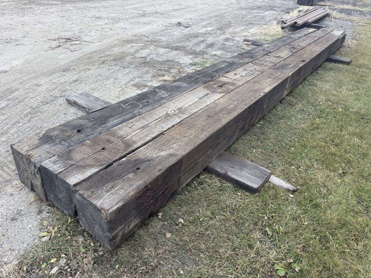 (3)-12”x12”creosote-treated-wood-beams,-(2)-are-26’-approx,-(1)-is-24’-approx,-g-image-4