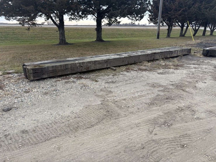 (3)-12”x12”-x38’-approx-creosote-treated-wood-beams,-i-image-2