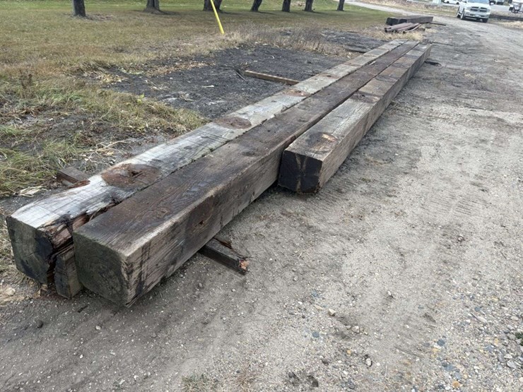 (3)-12”x12”-creosote-treated-wood-beams,-(1)-is-approx-32’,-(2)-are-approx-39’,-h-image-3