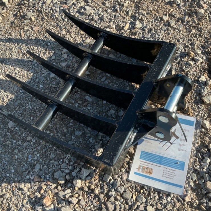 RAKE ATTACHMENT FOR MINI EXCAVATOR