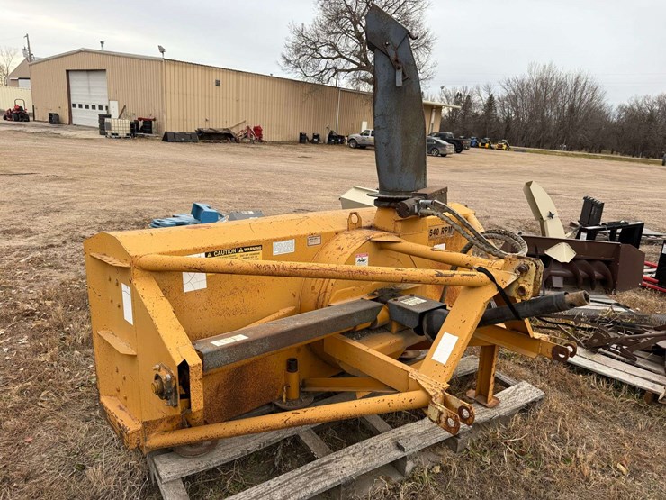 lorenz-8’-snowblower,-dual-augers,-540-pto,-3pt-hookup,-hydraulic-spout,-sn:-1464-image-1