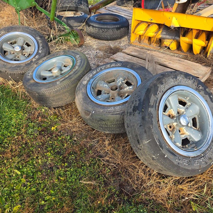 (4) Mid 70’s Chevrolet Rally Wheels, Missing 1 Center Cap, All Trim Rings are There, Buying All for