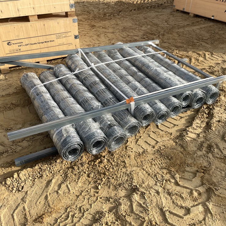 #2501 • New KJ (10) Rolls of Hot Dip Galvanized Field Fencing