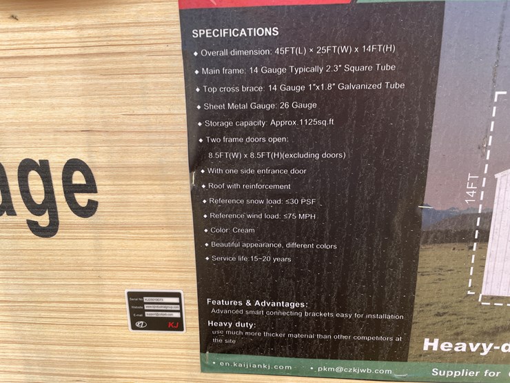 #2513-•-new-kj-45'-x-25'-double-garage-steel-barn-shed-image-8