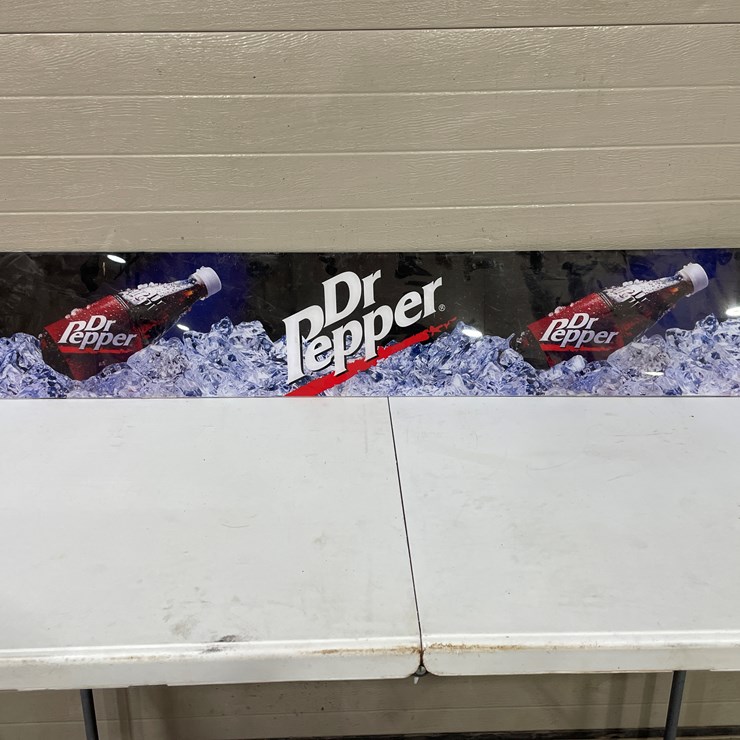 #7867 • Plastic Dr. Pepper Sign