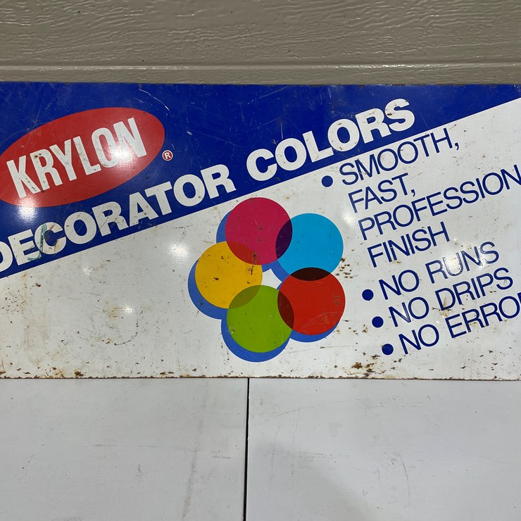 #7858 • Metal Double Sided Krylon Sign