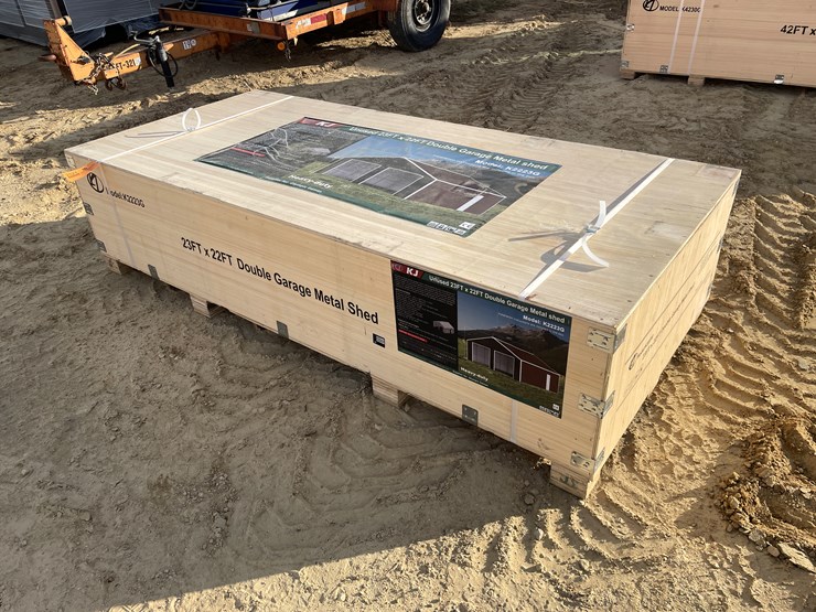 #2521-•-new-kj-23'-x-22'-double-garage-metal-shed-image-1