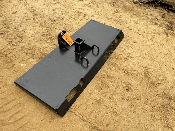 #2544-•-new-pinnacle-heavy-duty-do-all-receiver-hitch-skid-steer-plate-with-chain-hooks-image-9