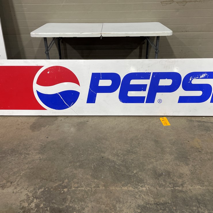 #7842 • Metal Pepsi Sign