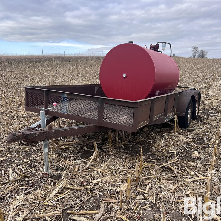 16’ T/A Flatbed Trailer W/ Fuel Tank