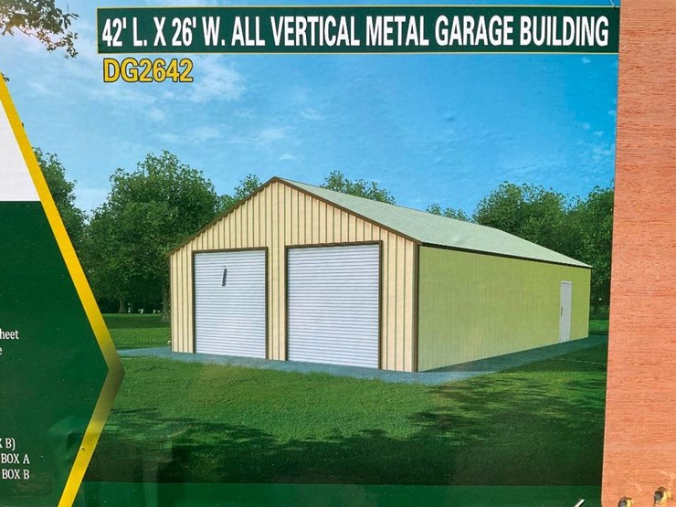 #4099-•-new-26'-x-42'-double-garage-metal-barn-shed-image-1
