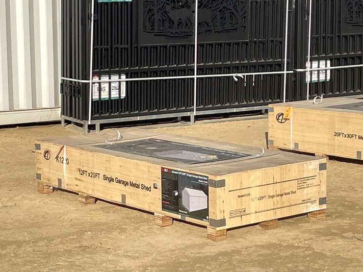 #2514-•-new-kj-12'-x-20'-single-garage-metal-shed-image-1