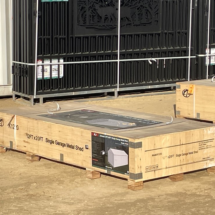 #2514 • New KJ 12' x 20' Single Garage Metal Shed