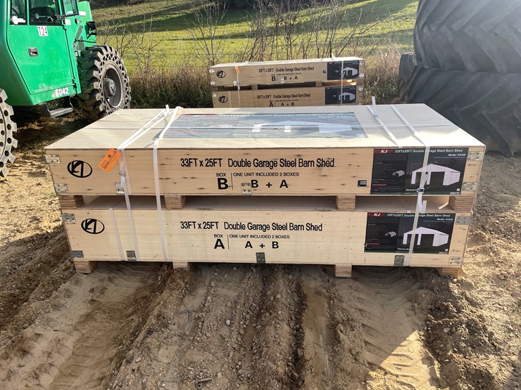 #2517-•-new-kj-33'-x-25'-double-garage-steel-barn-image-2