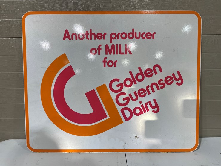 #7849-•-metal-double-sided-golden-guernsey-dairy-sign-image-5