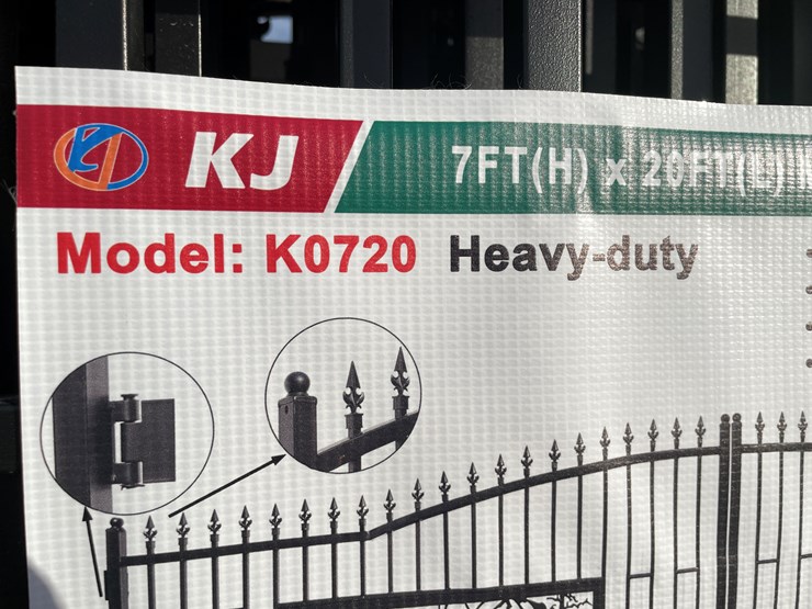 #2502-•-new-kj-metal-farm-7'-x-20'-driveway-gate-image-8