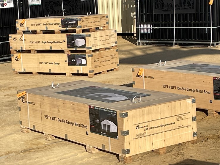 #2522-•-new-kj-23'-x-22'-double-garage-metal-shed-image-1